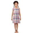 thumbnail image 6 of Girls Dress Hand-painted Plaid Pattern Sleeveless Dress for Girls Hem A-Line Casual Sundress, 6 of 7