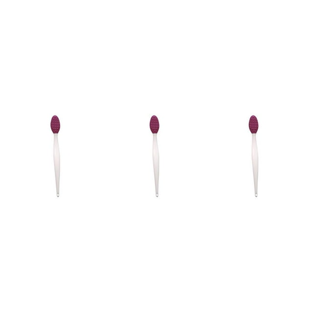 Vogacara Cepillo para puntos negros en la nariz Cepillo para la nariz de silicona Herramienta exfoliante facial de doble cara elástica, Púrpura Type1 NO1 Vogacara CBP165470