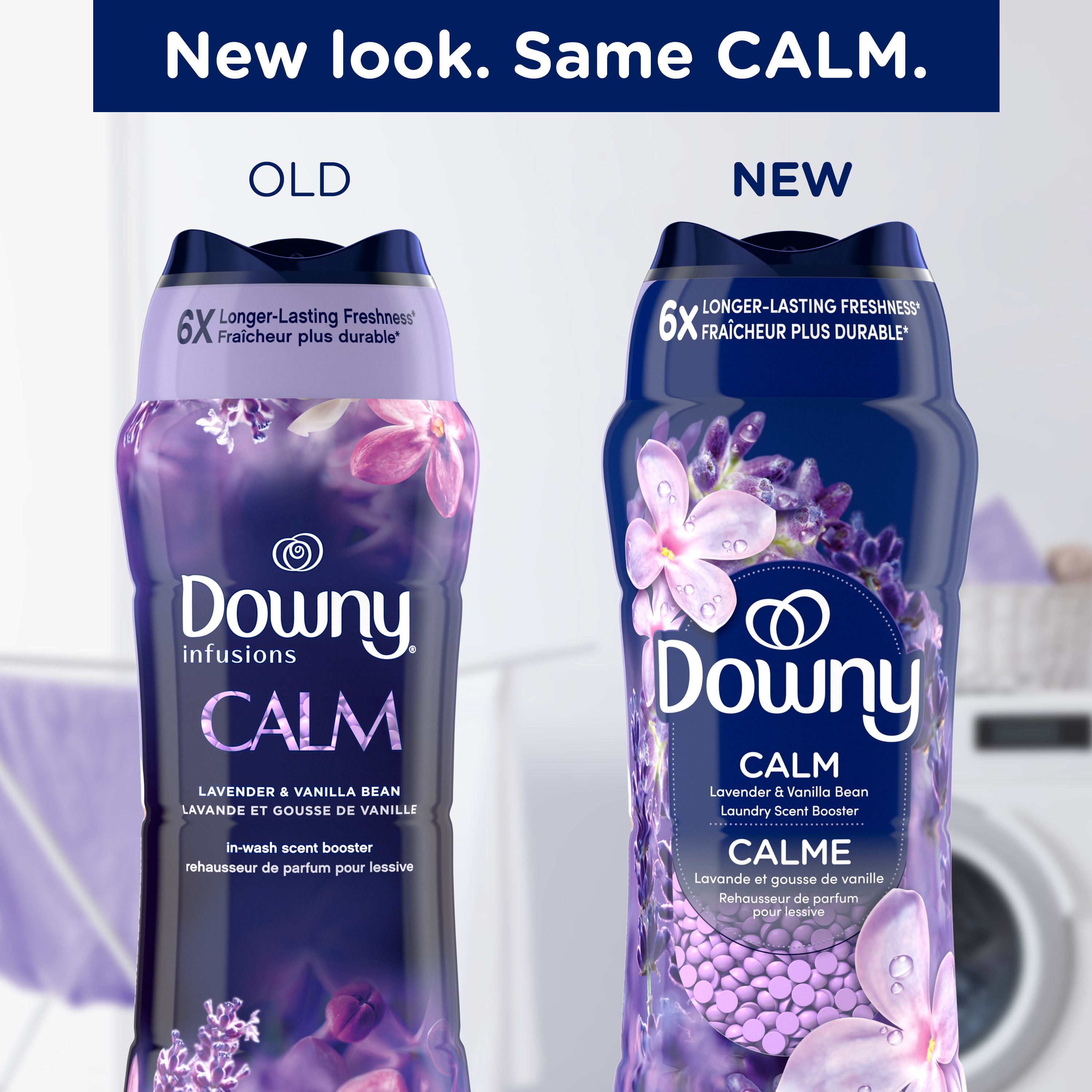 Downy Infusions In-Wash Laundry Scent Booster Beads, CALM, Soothing Lavender and Vanilla Bean