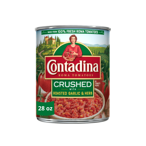 Contadina Crushed Tomatoes with Roasted Garlic, 28 oz Can