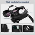 thumbnail image 4 of Mini bolsa de gimnasio para mujeres y niñas, pequeña bolsa de gimnasio con compartimento húmedo, bolsa de viaje impermeable, bonita bolsa deportiva de entrenamiento, Negro-12", Mini, Moda, 4 of 4