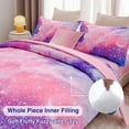 thumbnail image 5 of NTBED Galaxy Bedding Sets Outer Space Comforter 3D Printed Space Quilt Set Full 6Pcs Glitter Pink for Children Boy Girl Teen Kids, 5 of 9