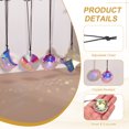 thumbnail image 3 of Uxcell 2 Pcs Crystal Ceiling Fan Pull Chain Extender, 12 Inch Decorative Moon Crystal Pendants Ornament Light Chain for Light Lamp Ceiling Fan, AB Color, 3 of 6