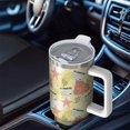thumbnail image 6 of Modern 40oz Tumbler– Stainless Steel Insulated Tumbler with Handle and Straw, Large Capacity Travel Cup for Hot & Cold Drinks, 6 of 7