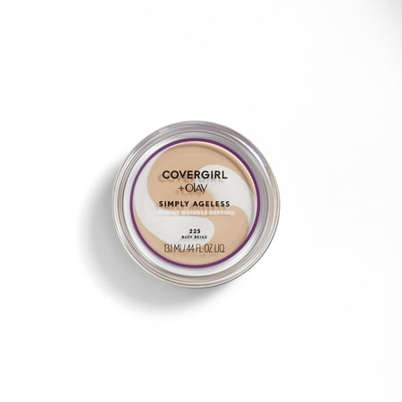 Flip Top Foundation - COVERGIRL + OLAY Simply Ageless Wrinkle Defying Foundation, 225 Buff Beige