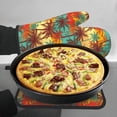 thumbnail image 7 of Bingfone Colorful Hawaii Palms Print Oven Mitts Pot Holders Set 2 PCS for Kitchen for Cooking Grilling Baking BBQ Pot Holders Cook Essentials, 7 of 7