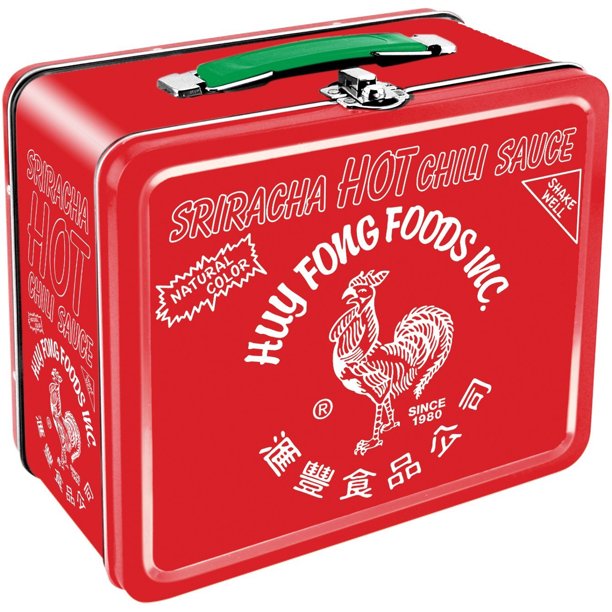 Sriracha Lunch Box Rooster Hot Chili Sauce Huy Fong Foods Retro Tin