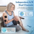 thumbnail image 4 of Estimulador muscular TENS Unit EMS GOBOK KRES1020 con 28 modos, 4 of 8