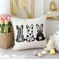 thumbnail image 3 of Easter Pillow Covers 16X16 inch Polka Dot Bunny Decorative Throw Pillows Rabbit Cushion Case Spring Decorations for Farmhouse Home Couch Sofa(2-16a), 3 of 6