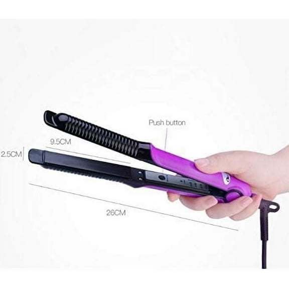 CNV 2in1 Dry&Wet Flat Iron Hair Straighteners Curler Corrugated Crimper Waves Straightening Curling Iron Styling Tool