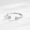White Gold Color, variant on S925 Sterling Silver Ring for Women with White Gold Finish Simple Geometric Quadrilateral Design Silver Band Ring Gift for Her Everyday Jewelry