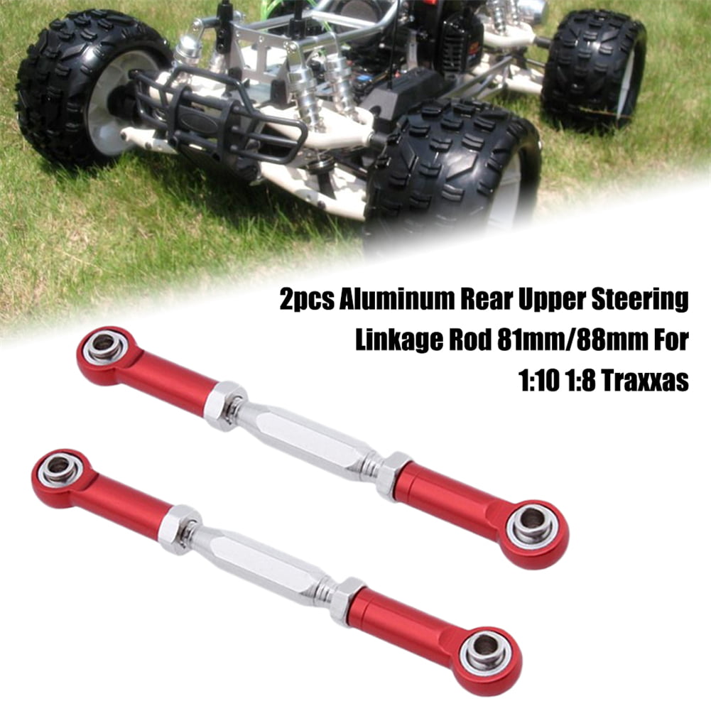 2pcs Aluminum Rear Upper Steering Linkage Rod For 1:10 1:8 Himoto E10MT E10MTL
