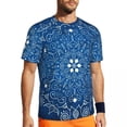 thumbnail image 2 of T Shirt For Men Blue Mandala Gym Beach Retro Bohemia Print Vintage Trending Tshirt For Men Pattern C, 2 of 7