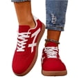 thumbnail image 5 of Casual Sneakers for Women Lightweight Lace Up Tennis Shoes | Non-slip Lace Up Fashion Sneaker, Round Toe Retro Walking Shoes, 2026 Trendy Comfortable Trainers, 37, 5 of 5