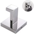 thumbnail image 2 of Gancho para toallas de baño de acero inoxidable, cuadrado, para ropa, toalla, abrigo, bata, armario, armario, soporte para esponja, colgador para baño, cocina, garaje, resistente, montado en la, 2 of 5