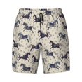 thumbnail image 4 of Lsque Mens Swim Trunks Horse Pattern - Bathing Suit Compression Liner - Beach Swim Shorts Swimwear - (S-3XL) - Stretch Quick Dry -, 4 of 9