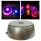 thumbnail image 2 of Base de luz LED de cristal Zulema 3 luces LED iluminan el soporte de exhibición Plata, 2 of 8