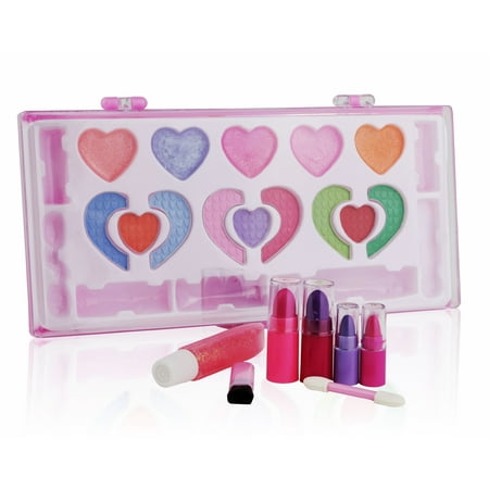 Pinkleaf Beauty Girls Washable Makeup Cosmetic kit, Special Designed For Kids