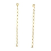 COOLCRYSTALS Designice Gold Chain 3 Inch Extender for Necklace or Bracelet (2 Pcs)