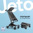 thumbnail image 4 of Mompush Jeto Lightweight Travel Stroller, Ultra-Compact One-Hand Fold, for Ages 6–36 Months, Gray, 10.1LB, Unisex, 4 of 9