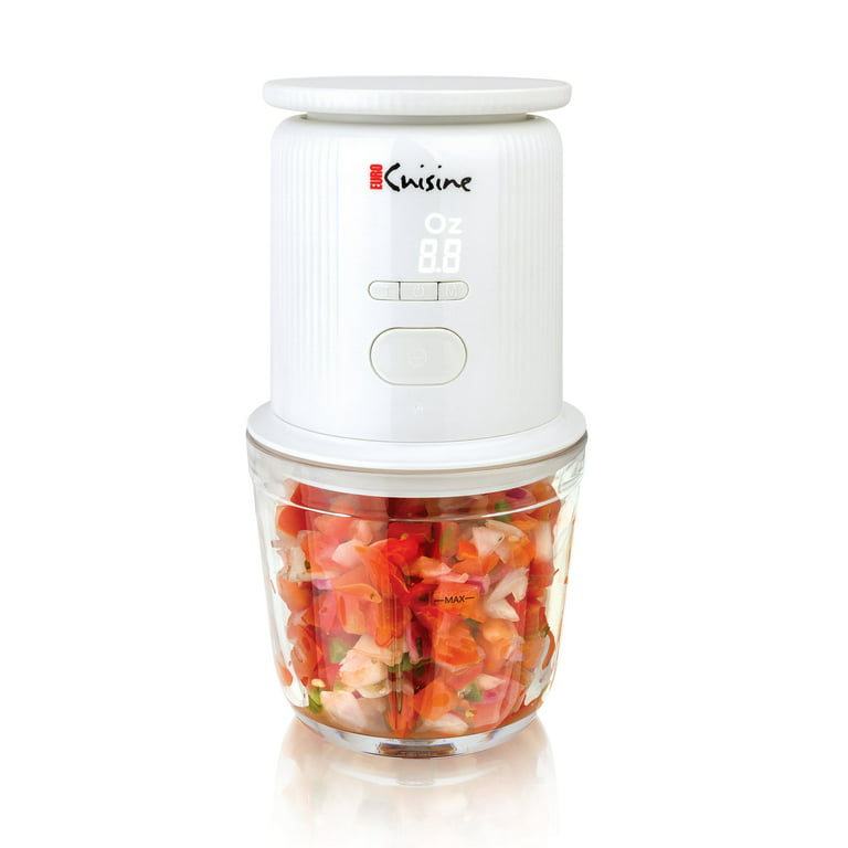 Euro Cuisine Cordless / Rechargeable Chopper With Scale And Two