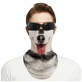 thumbnail image 3 of Shadoumai 1 Pack Cute Orange Tabby Cat Face Mask Fun 3D Animal Neck Gaiter Face Mask Dust Face Cover with Ear-Hanging for Women Men, 3 of 3