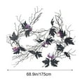 thumbnail image 3 of YIKA Halloween Decoration 175 Cm Halloween Black Maple Leaf Eyeball Vines Home Decoration Outdoor Hanging Decoration Artificial Imitation Vines Halloween Indoor Decor, 3 of 9