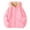 Pink, variant on Ulanda Unisex Boys Girls Fleece Lined Sherpa Hoodies Kids Warm Winter Hoodies Pullover Hooded Sweatshirt Sweater (Grey, 5-6 Years)