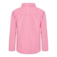thumbnail image 2 of TiaoBug Little Boy's Button Down Oxford Shirt with Pocket Casual Tops Solid Color School Uniform Pink 5-6, 2 of 5
