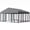 DoubleDoor-10X10FT, variant on 10X14FT Dog Kennel Outside Double Door Dog Kennel Outdoor with Feeding, Heavy Duty Outdoor Dog Crate Durable Dog Cage with Roof & Double Lock