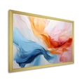 thumbnail image 2 of Designart "Soothing Swirls Pink and Blue Symphony I" Abstract Framed Wall Art Decor - Modern Pink Abstract Painting Living Room Framed Canvas Art, 2 of 6