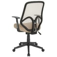 thumbnail image 4 of Flash Furniture Salerno Series High Back Light Brown Mesh Office Chair with Arms, 4 of 6