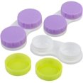 thumbnail image 3 of 12 Pack Contact Lens Case Colorful Holder Colored Lenses Box, YuCool Left Right Eyes Container Portable Contact Lens with 4 Pack Portable Stick Tool Case Kit for Travel Work, 3 of 5