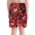 thumbnail image 2 of Alastor Hazbin Hotel Comedy Boy's Board Shorts Teen Swim Trunks Drawstring Quick Dry Beach Shorts Summer Swimsuits with Mesh Lining and Pockets, 2 of 8
