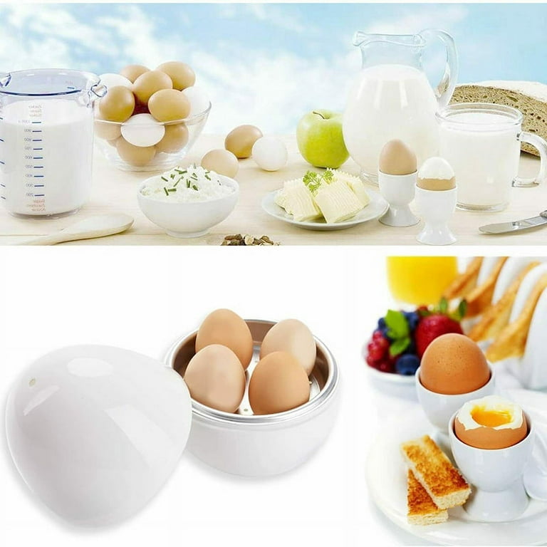 Egg Pod Microwave Egg Boiler Cooker Egg Steamer Perfectly Eggs and Detaches  the Shell 