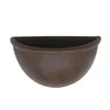 Ecobo 7.9 inches Eco-Friendly Round Pot Planter Indoor/Outdoor use, Durable, Versatile & Lightweight, Designed by Brazilian Artisans, Contemporary All-Weather Design – Brown