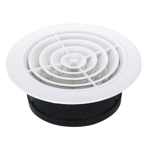 Ventilación redonda de 6 pulgadas Uxcell, cubierta de difusor de techo ajustable con rejilla de louver de plástico ABS y tipo de rotación de pantalla