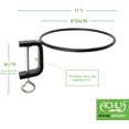 thumbnail image 2 of Achla Designs SFR-08C-2 Clamp-On Flowerpot Ring, Black, 2 of 3