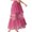 Hot Pink, variant on Fgnfyis 2025 Women's Long Maillard Fall Skirt Elegant High Waist Party Wedding Flared A Line Midi Skirts Women's Skirts White One Size