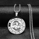thumbnail image 1 of Collar de cadena de acero inoxidable con 12 constelaciones de Piscis, collar de plata para mujer y hombre, joyería --- Código de producto 37362, 1 of 5