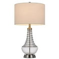 thumbnail image 5 of Cal Lighting 150W 3 Way Baraboo Glass Table Lamp With Wire Guard Design And Drum Fabric Shade, 5 of 6