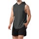 thumbnail image 2 of Blusa sin mangas con capucha de verano para hombre, informal, de moda, de color liso, con capucha, sin mangas, para hombre, 2 of 9