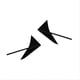 thumbnail image 2 of Front Bumper Side Spoiler Trim Sticker for A90 A91, 2 of 5