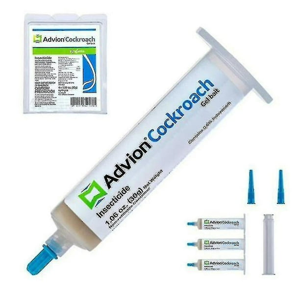 Gel para cucarachas, cebo para cucarachas, asesino de plagas con punta de émbolo para piso, cocina, no tóxico
