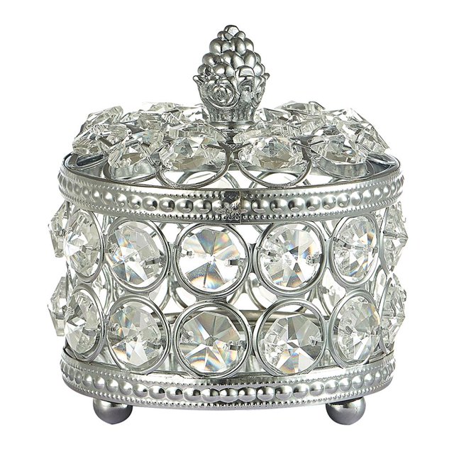 New Retro Treasure Chest Box Gem Jewelry Trinket Storage Case - 9x10cm