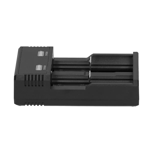 Batería Cargador, Mini Travel Charger 2 Bay Portátil Para 18500 26650 Batería De Litio