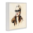 thumbnail image 2 of Stupell Industries Art Deco Glam Leopard Sonata Portrait White Framed Giclee Art, 17 x 17, by Svetlana Aleynikova, 2 of 8