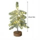 thumbnail image 3 of Árbol de Navidad pequeño con luces LED, árbol artificial nevado para decoración de mesa y escritorio, árbol artificial de 60 LED para centros de mesa, lámpara de pino de plástico., 3 of 9