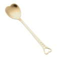 thumbnail image 2 of opvise Coffee Spoon Heart-shaped Rust-proof Rainbow Gradient Color Stainless Steel Coffee Tea Stirring Spoon Wedding Present Golden, 2 of 8
