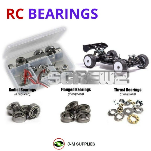 RCScrewZ Metal Shielded Bearing Kit mug039b for Mugen Seiki MBX8 ECO #E2022 RC Car | SET